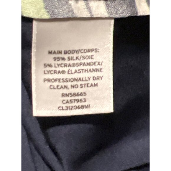 Classiques Entier Sleeveless Silk Blend Collared Top With Abstract Print - Picture 3 of 7